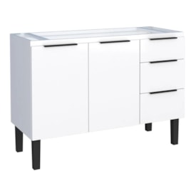 Gabinete para Cozinha em Aço Jupiter Cozimax 120cm Branco - 101616