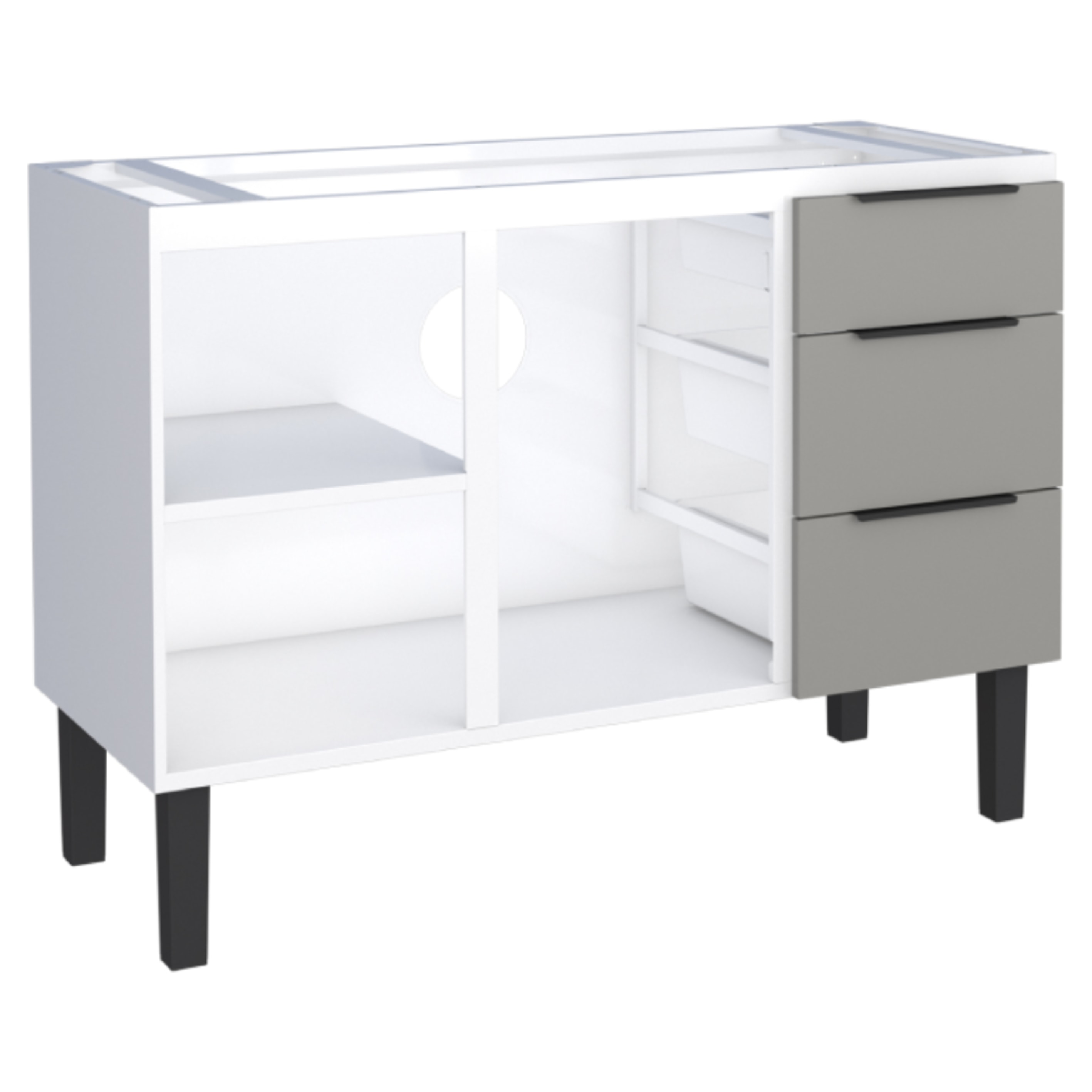 Gabinete para Cozinha em Aço Jupiter Cozimax 120cm Cinza - 101880