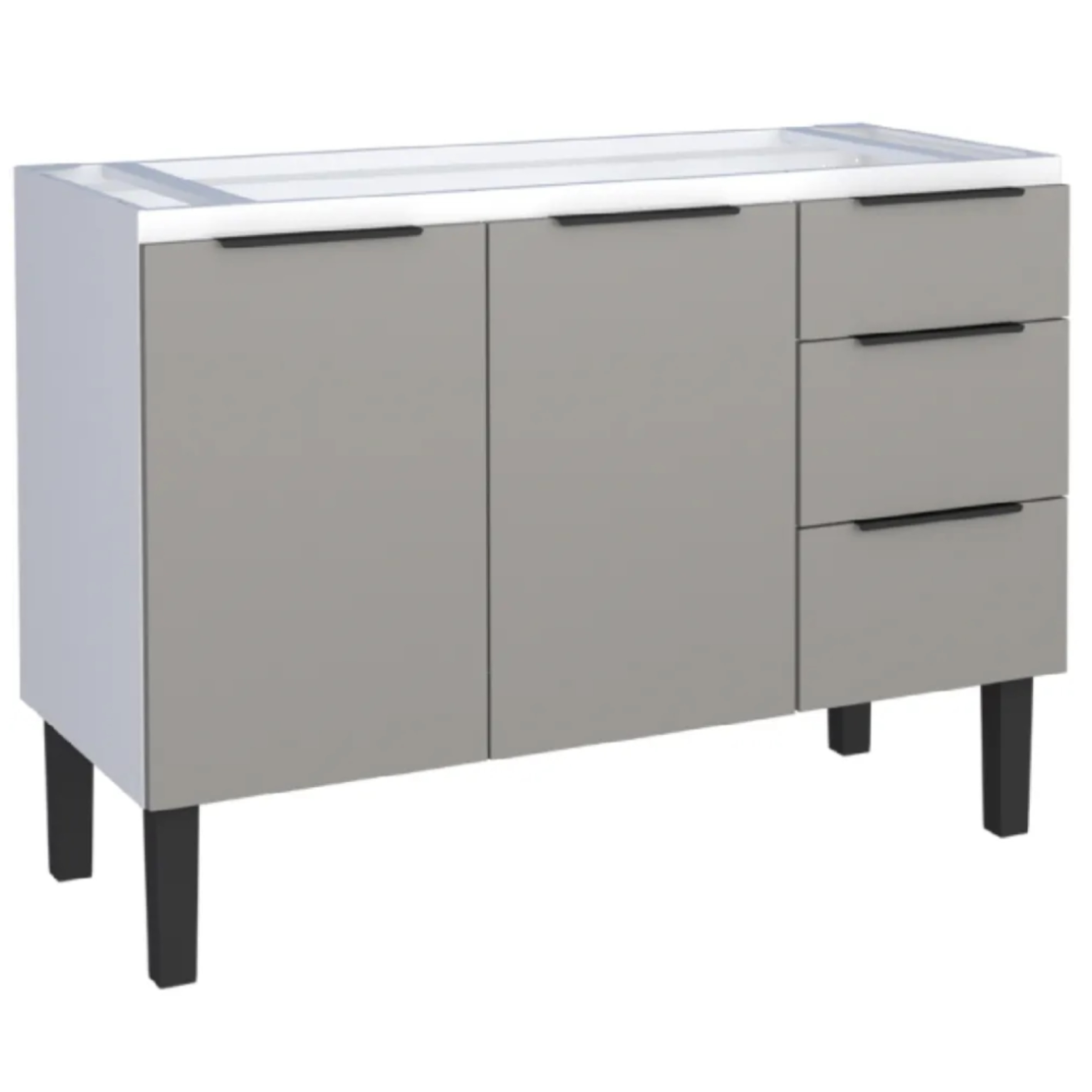 Gabinete para Cozinha em Aço Jupiter Cozimax 120cm Cinza - 101880