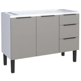 Gabinete para Cozinha em Aço Jupiter Cozimax 120cm Cinza - 101880