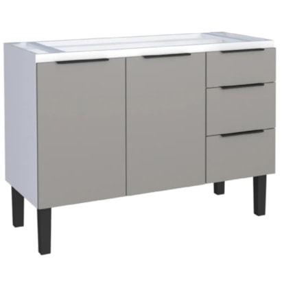 Gabinete para Cozinha em Aço Jupiter Cozimax 120cm Cinza - 101880