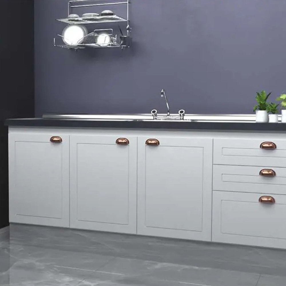 Gabinete para Cozinha Fimap Retro 1,94M Cobre e Branco - 1.201.106