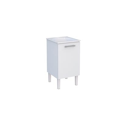 Gabinete para Lavanderia em Aço com Tanque 50cm Cozimax Vênus Branco - 89471