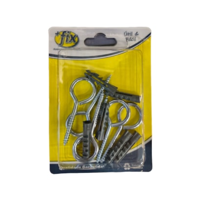 Gancho +Fix Zincado 4,2x53 Bucha Nº6 6 Peças - R11