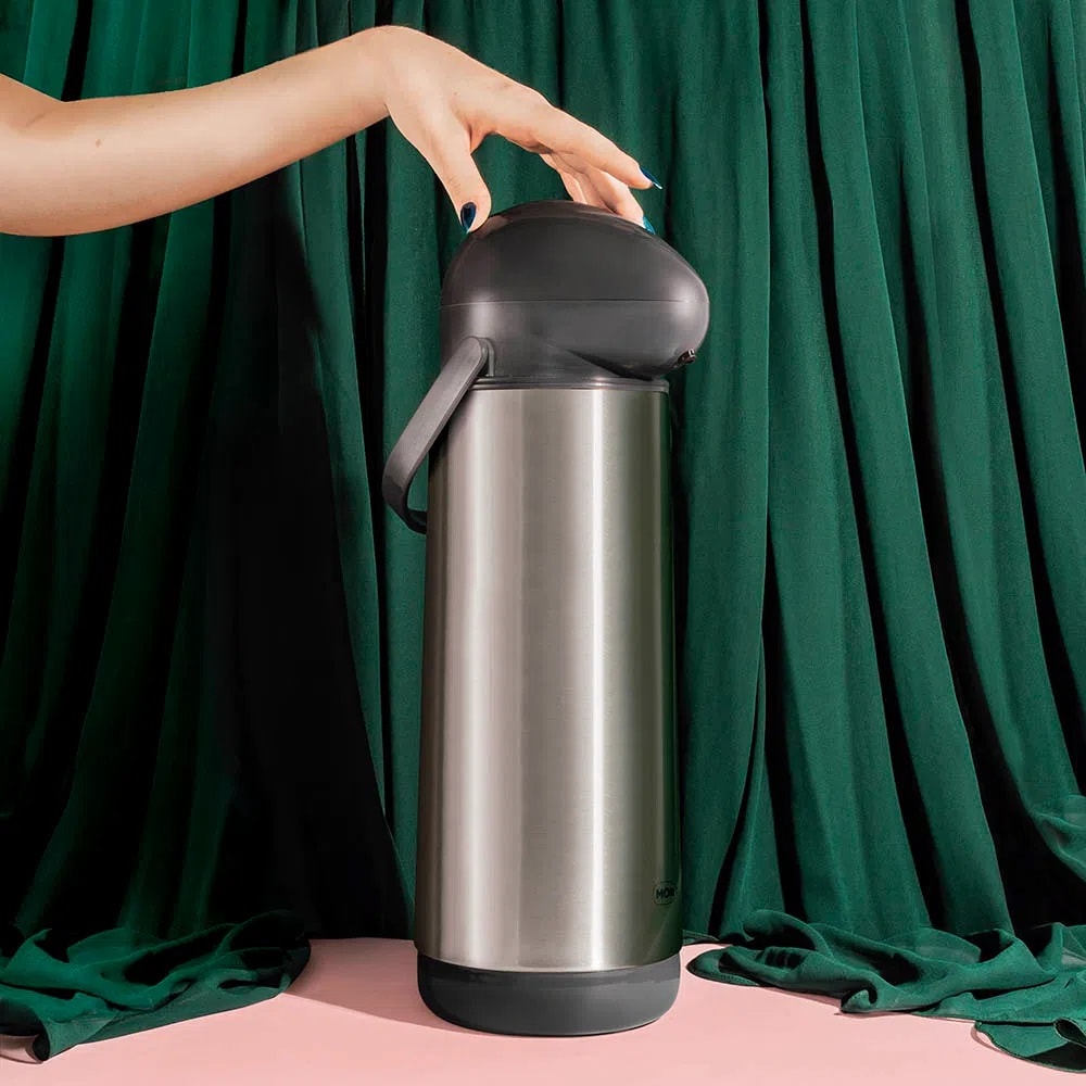 Garrafa Térmica 1,9 Litros Mor Nobile Pressão Inox - 25101911