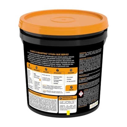 Granffino Revestimento de Pedras Naturais Hydronorth 20Kg Cinza Escuro - 00098069