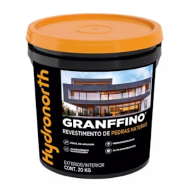 Granffino Revestimento de Pedras Naturais Hydronorth 20Kg Cinza Escuro - 00098069