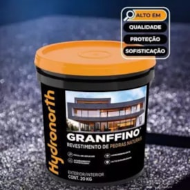 Granffino Revestimento de Pedras Naturais Hydronorth 20Kg Preto Onix - 00098078
