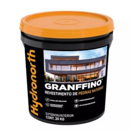 Granffino Revestimento de Pedras Naturais Hydronorth 20Kg Preto Onix - 00098078