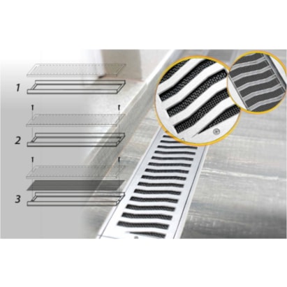 Grelha de Alumínio Costa Navarro Leve 15x50 - 1998