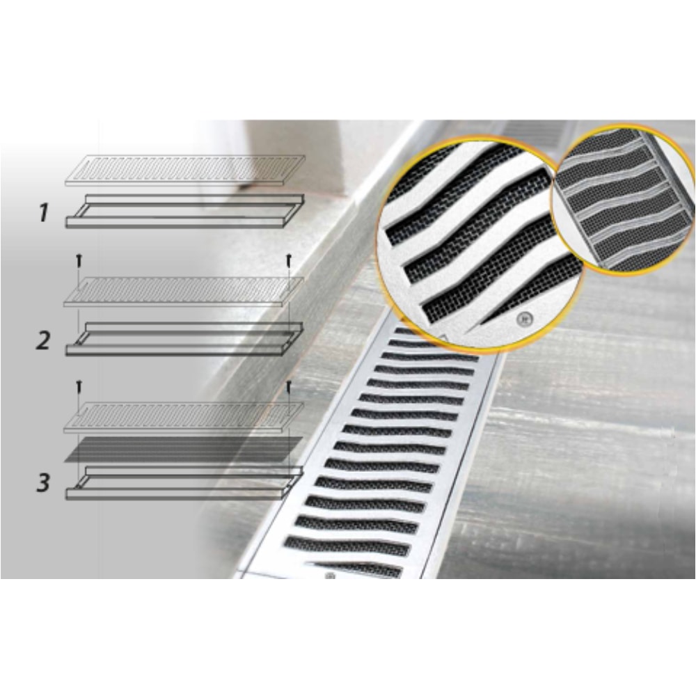 Grelha de Alumínio Costa Navarro Leve 20x50 - 2002