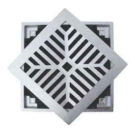 Grelha de Alumínio Costa Navarro Quadrado 15x15cm - 1730