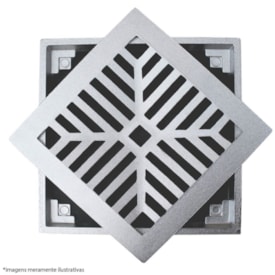 Grelha de Alumínio Costa Navarro Quadrado 20x20cm - 1731