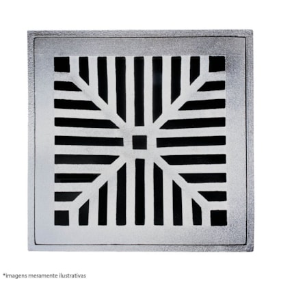 Grelha de Alumínio Costa Navarro Quadrado 20x20cm - 1731