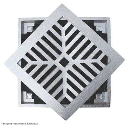 Grelha de Alumínio Costa Navarro Quadrado 30x30cm - 1733