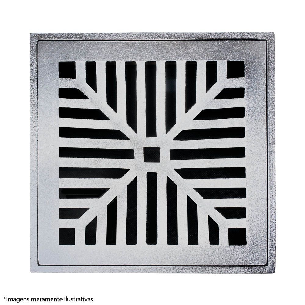 Grelha de Alumínio Costa Navarro Quadrado 30x30cm - 1733