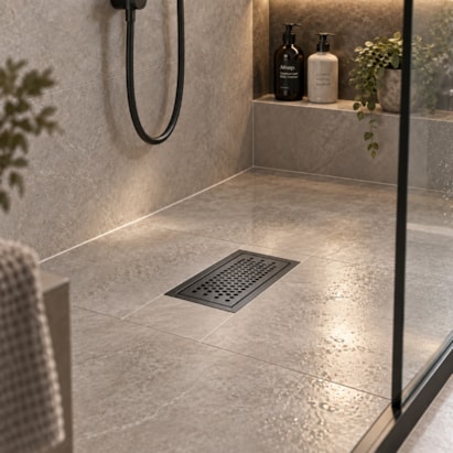 Grelha Perfurada em Inox JJM 15x30cm Preta - 1106