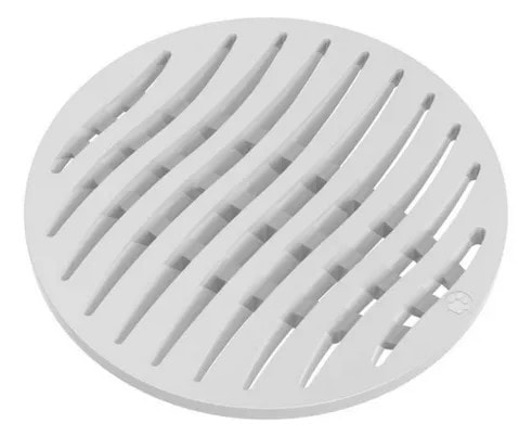 Grelha Tigre Redonda Branca 15cm