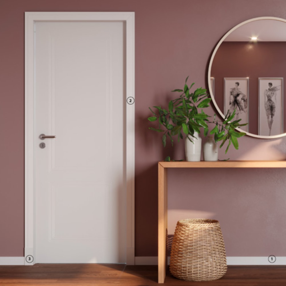 Guarnição Santa Luzia 456 240x070x16cm Branca - 20238