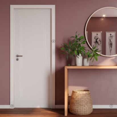 Guarnição Santa Luzia 456 240x070x16cm Branca - 20238