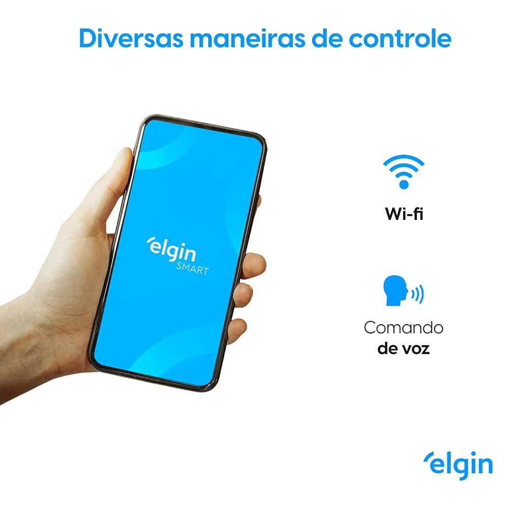 Interruptor Inteligente Com 1 Botão Touch Elgin Branco - 48INTWIFI100