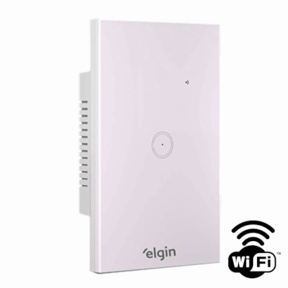 Interruptor Inteligente Com 1 Botão Touch Elgin Branco - 48INTWIFI100