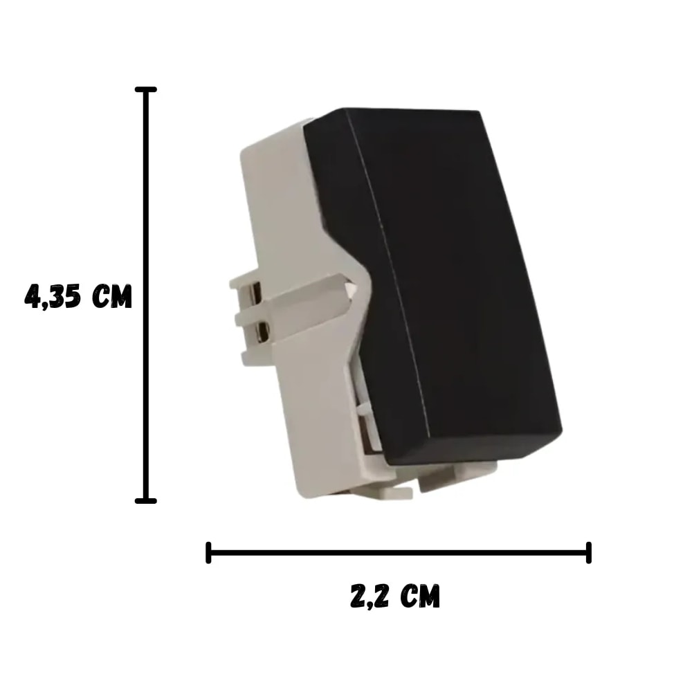 Interruptor Paralelo 10a 250v Margirius Clean Ebony - 21810