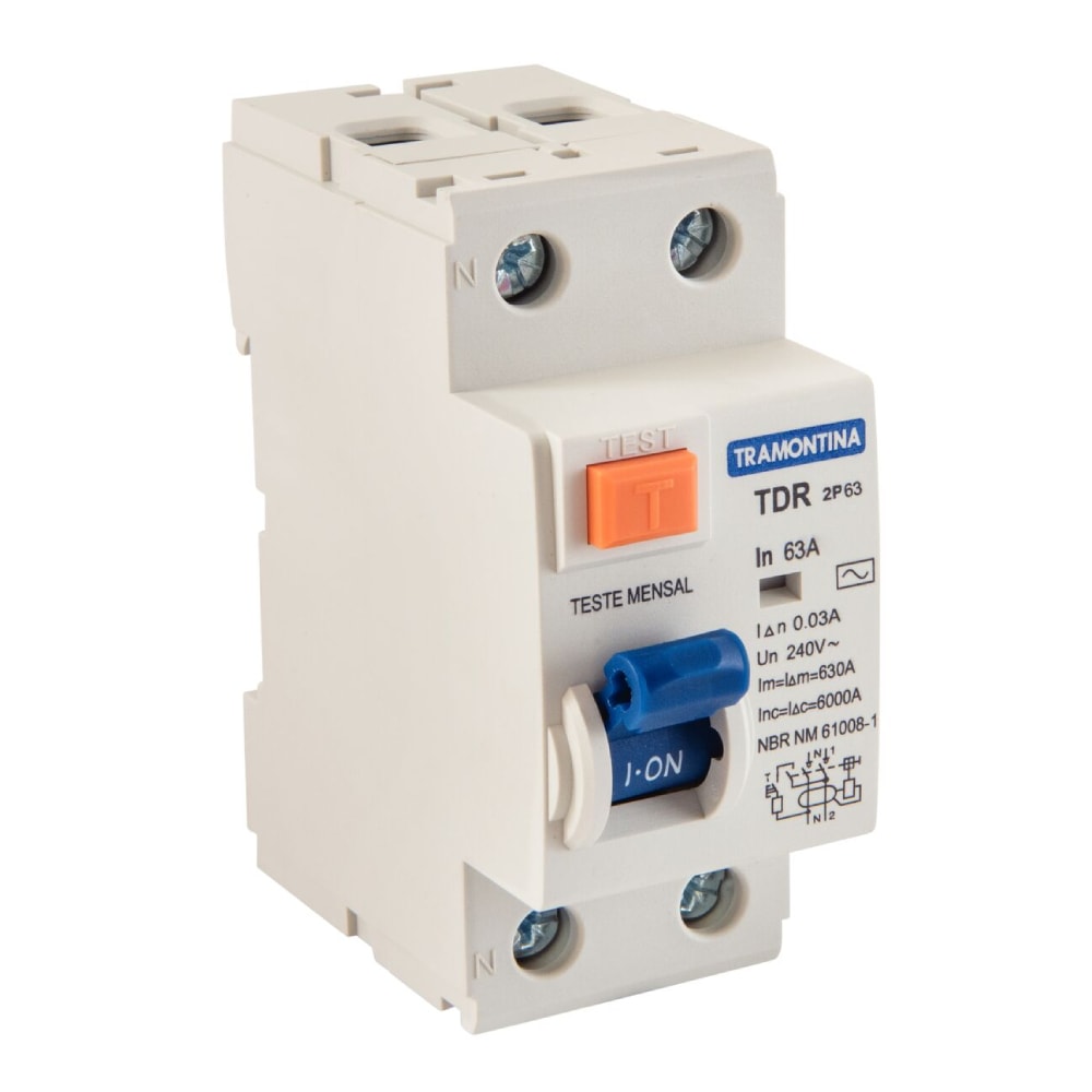 Interruptor TDR-63 2P 63A 30 mA 6KA Tramontina - 58014072