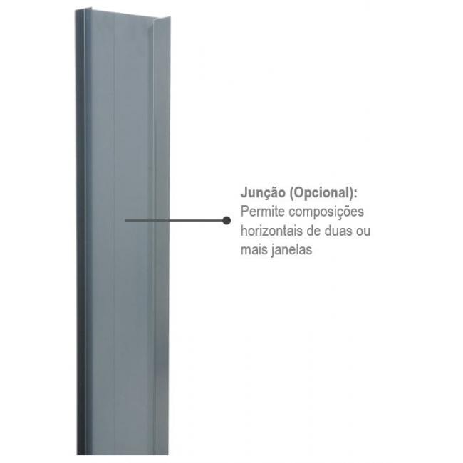 Janela Basculante de Aço 60x100x08cm Sasazaki Silenfort - 65.12.104-2