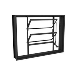 Janela Basculante de Aço 80x60x12cm CRV - 992075