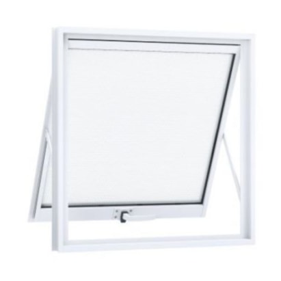 Janela de Alumínio 60x80x5,5cm Lucasa Maximo Ar sem Grade Branco - 9061.0