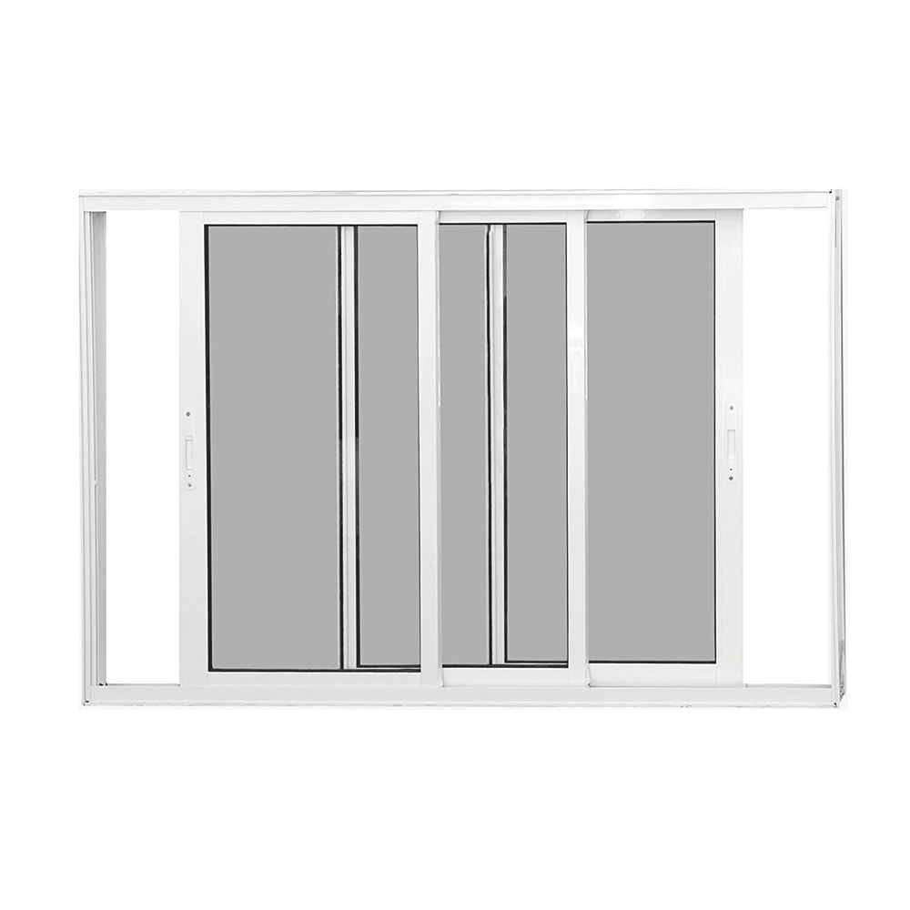 Janela de Alumínio de Correr 100x150x10cm CRV Nobre 3 Folhas Branca - 993363