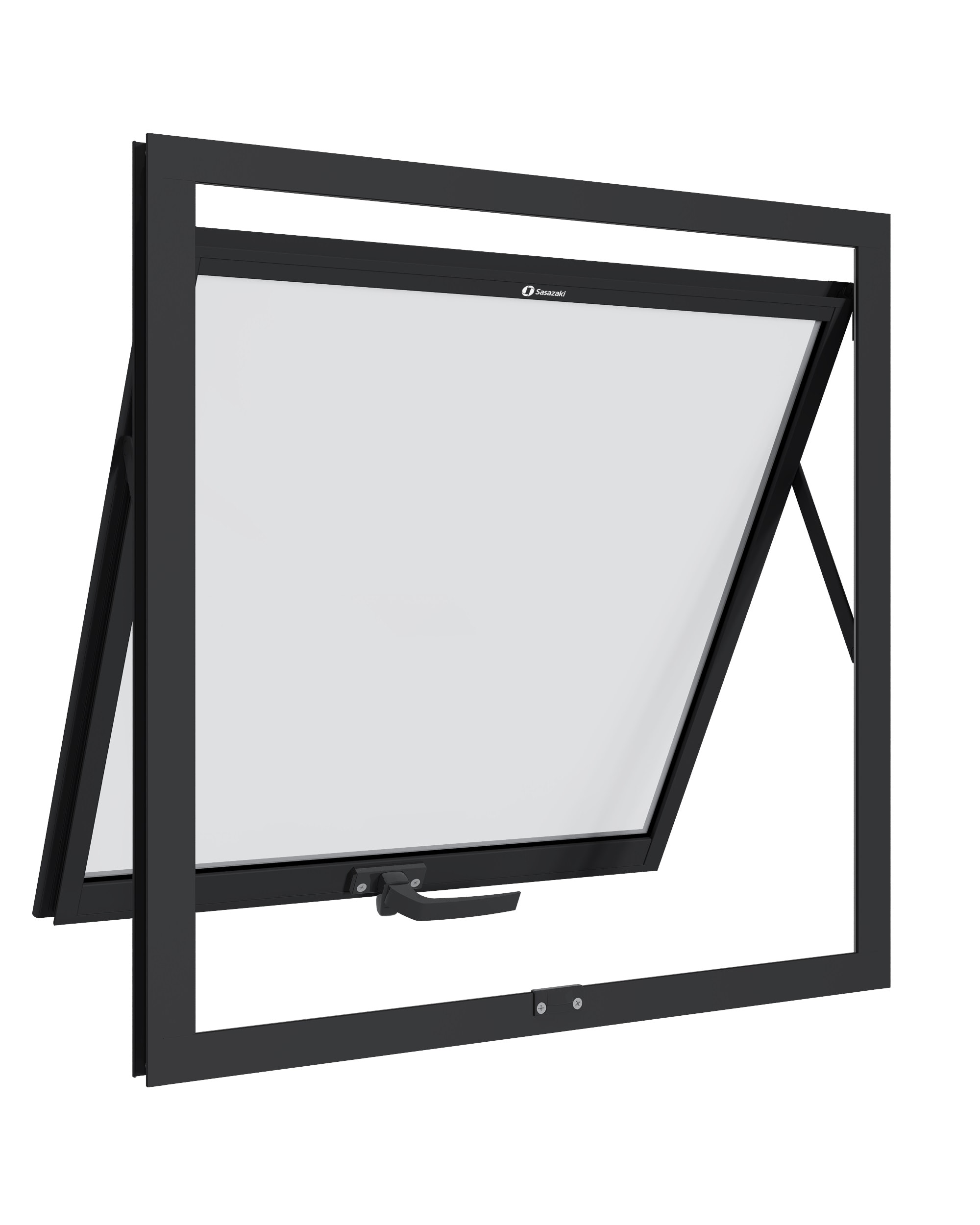 Janela de Alumínio Maxim-ar 60x60x3cm Sasazaki Preto - 78.20.103-7