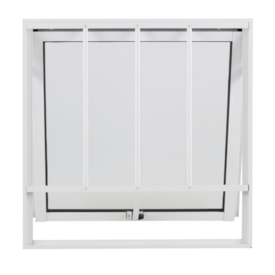 Janela de Alumínio Maxim-ar 60x60x4,8cm CRV Nobre Grade 1 Folha Branca - 600432