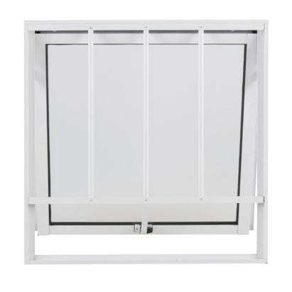 Janela de Alumínio Maxim-ar 60x60x4,8cm CRV Nobre Grade 1 Folha Branca - 600432