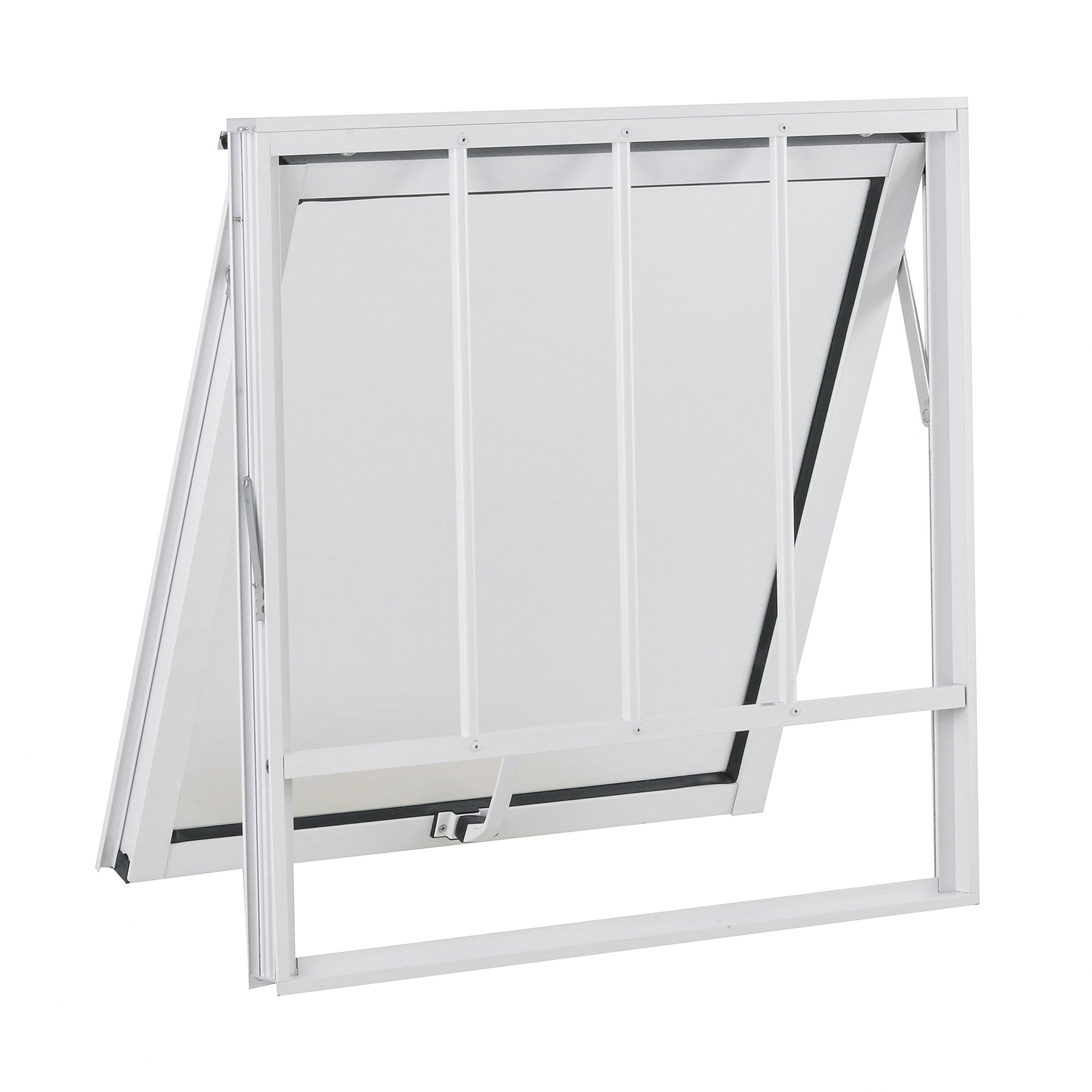 Janela de Alumínio Maxim-ar 60x60x4,8cm CRV Nobre Grade 1 Folha Branca - 600432