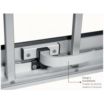 Janela de Alumínio Maxim-ar 60x80x07cm Sasazaki Alumifort Grade Classic Branca - 72.05.424-5