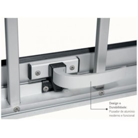 Janela de Alumínio Maxim-ar 60x80x07cm Sasazaki Alumifort Grade Classic Branca - 72.05.424-5