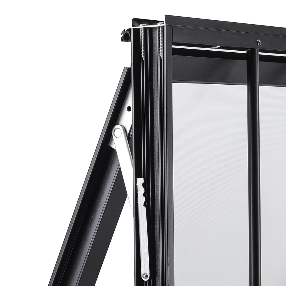 Janela de Alumínio Maxim-ar 80x60x4,2cm CRV Black Smart Grade Vidro Mini Boreal Preta - 996033