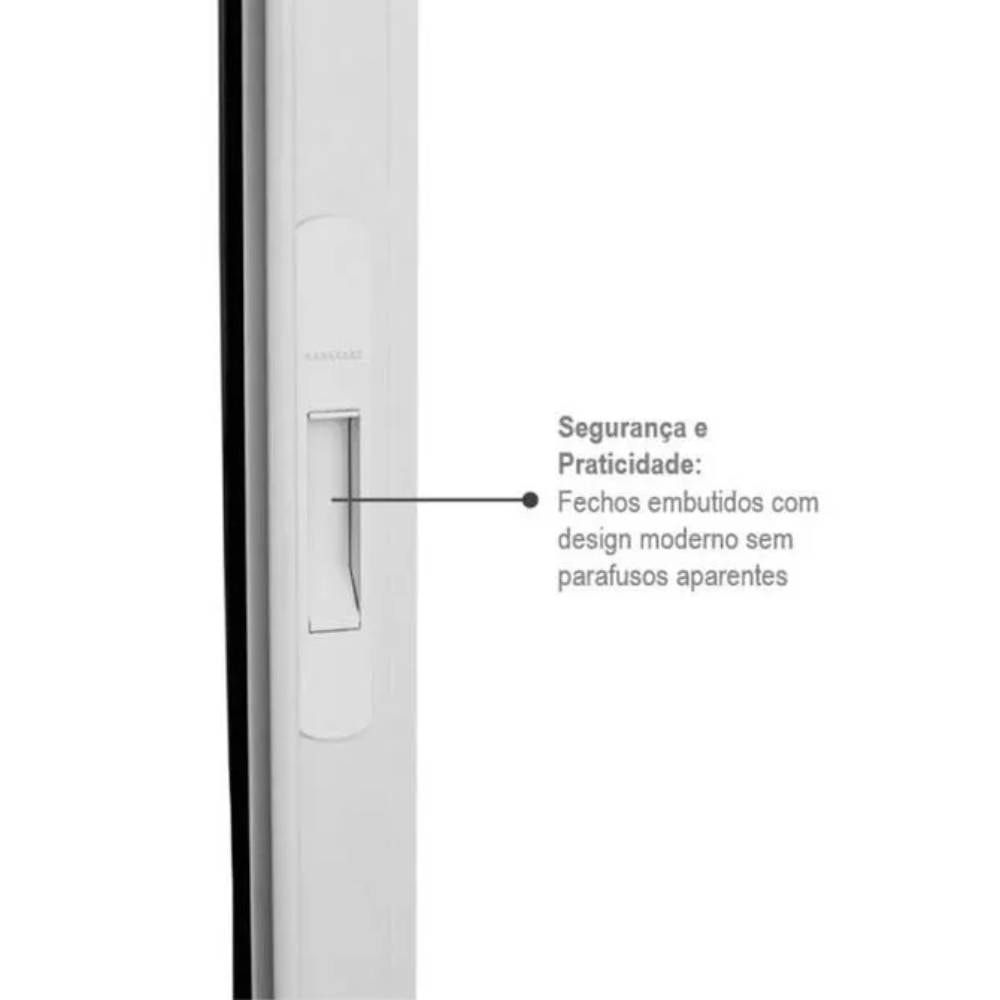 Janela de Alumínio Veneziana com Controle Remoto 120x150x11,8cm Sasazaki Alumifort 110V Branco - 70.12.405-0