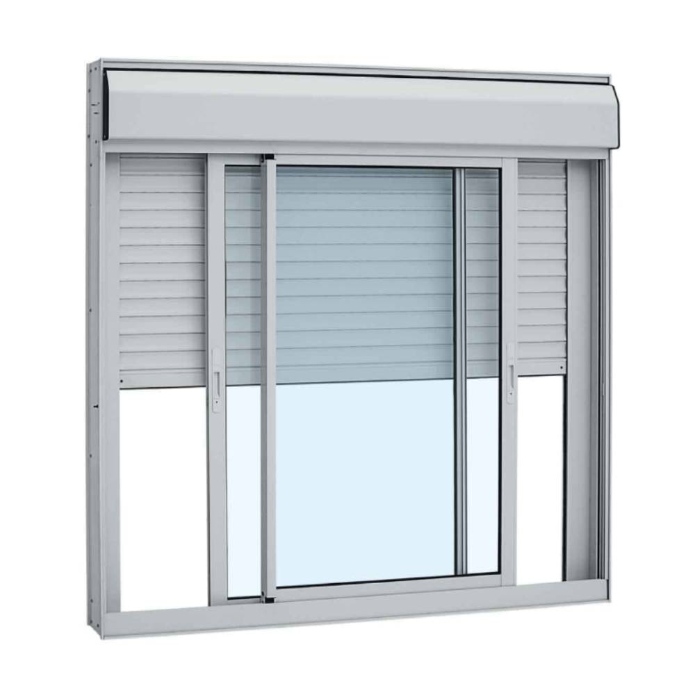 Janela de Alumínio Veneziana com Controle Remoto 120x150x11,8cm Sasazaki Alumifort 110V Branco - 70.12.405-0