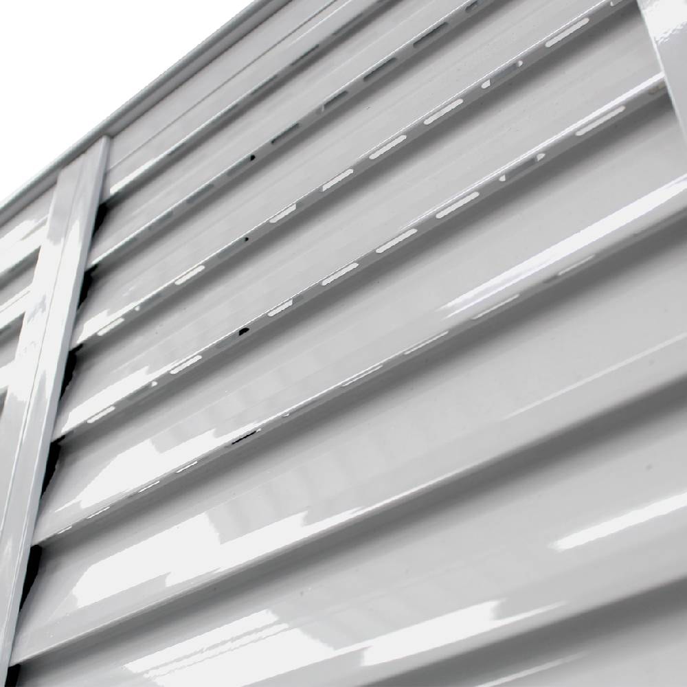 Janela de Correr Alumínio 100X150X12 cm CRV Standard 6 Folhas 2 Fx com Grade Branca - 997809