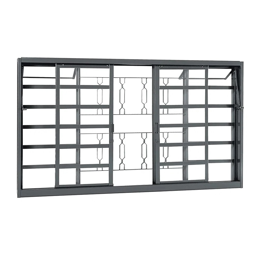 Janela de Correr de Aço 100x150x12cm CRV Extra Grade Elo 4 Folhas - 992725