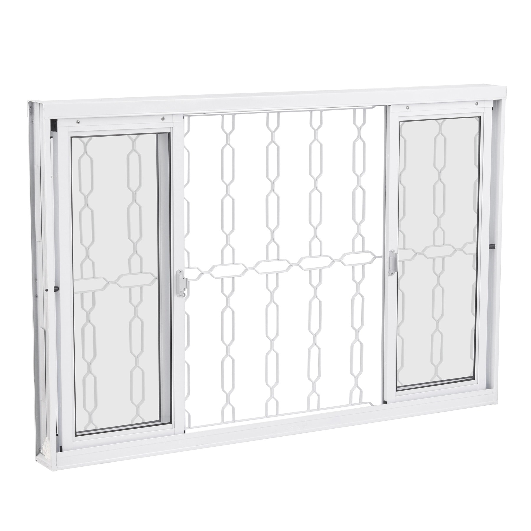 Janela de Correr de Aço 100x150x12cm CRV Ideal Grade Elo 4 Folhas Branca - 992438
