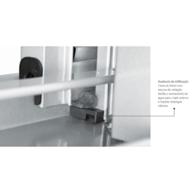 Janela de Correr de Aço 100x200x12cm Sasazaki Prátika Grade Quadriculada 4 Folhas Branca - 22.12.503-6