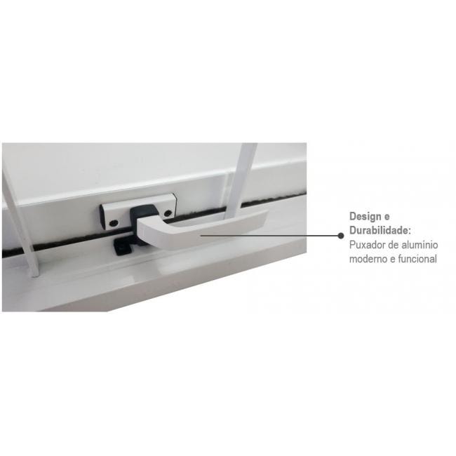 Janela Maxim-ar de Aço 60x60x08cm Sasazaki Prátika Grade Elo Branca - 24.16.243-5