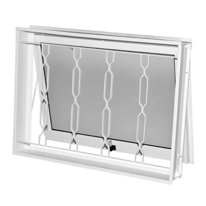 Janela Maxim-ar de Aço 60x60x12cm CRV Ideal Grade Branca - 992576