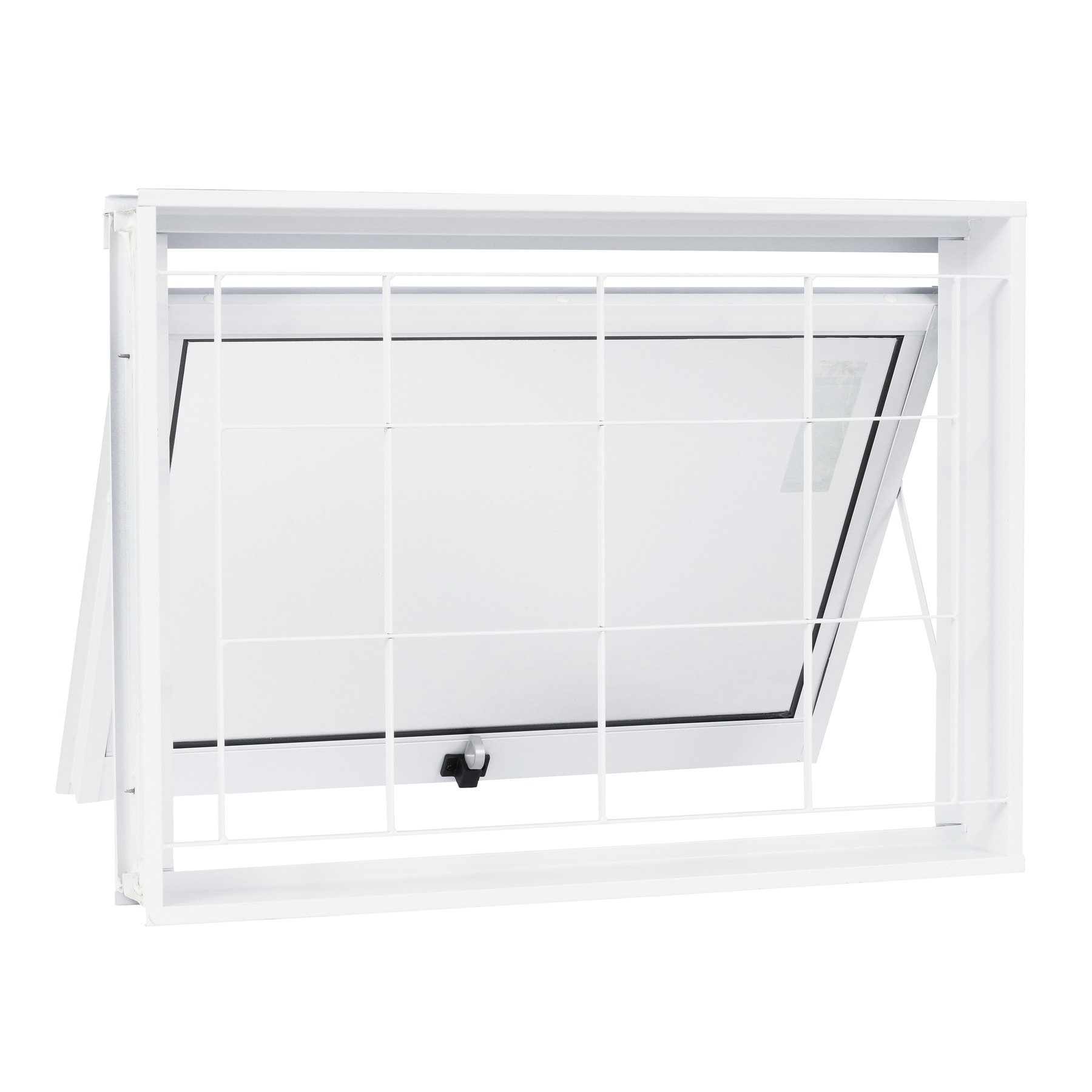Janela Maxim-ar de Aço 60x80x12cm CRV Ideal Grade Quadrada Branca - 992400