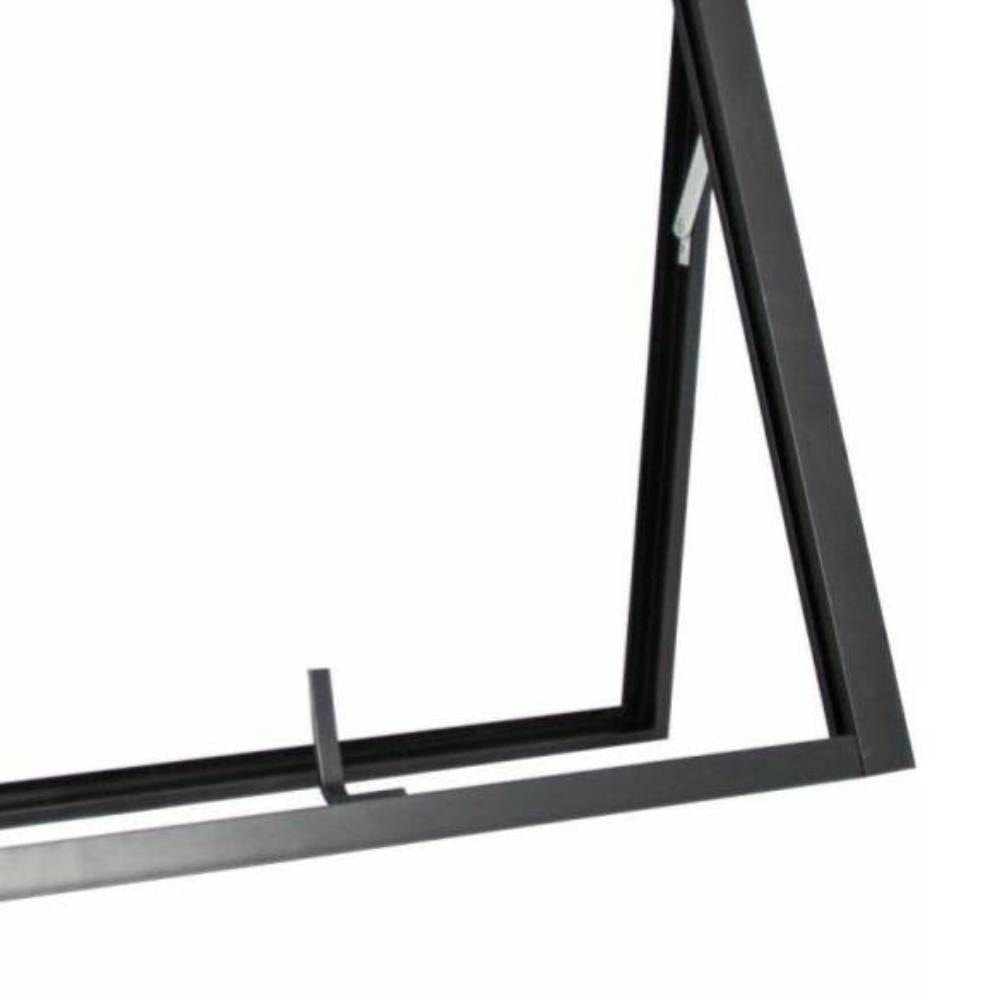 Janela Maxim Ar em Alumínio 60x60x4,15cm CRV 1 Folha Vidro Liso sem Grade Nobre Black - 996061