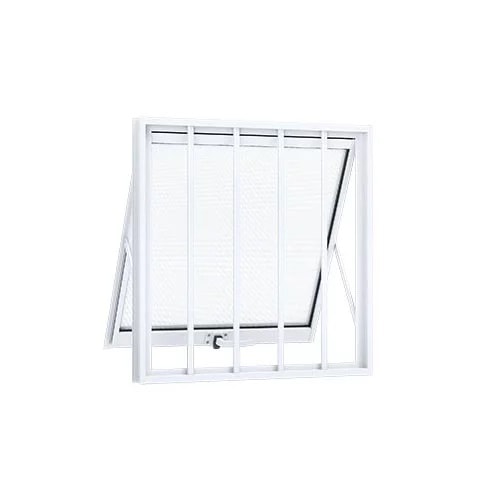 Janela Maxim Ar em Alumínio 60x80x5.5cm Lucasa Branco Com Grade - 9063.0